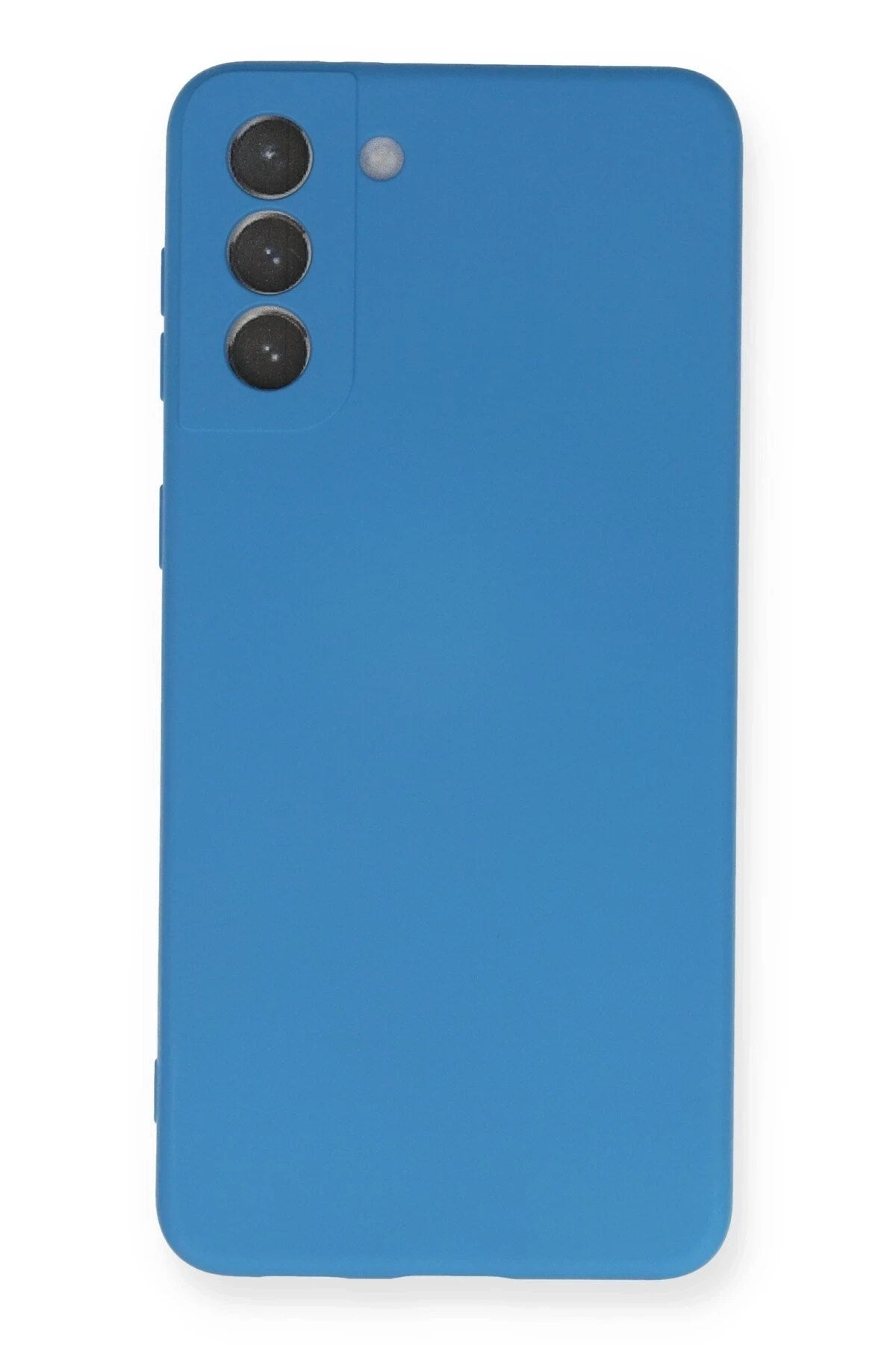 Mey İthalat® Samsung Galaxy S21 Plus Kılıf Nano içi Kadife Silikon - Mavi