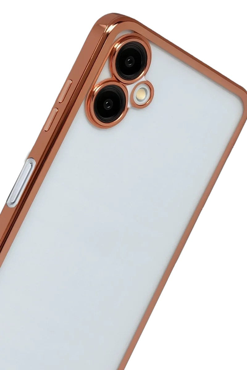 Mey İthalat® Samsung Galaxy A07 4G Lensli Silikon - Çöl Titanyum