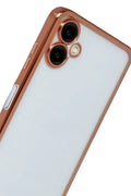 Mey İthalat® Samsung Galaxy A07 4G Lensli Silikon - Çöl Titanyum