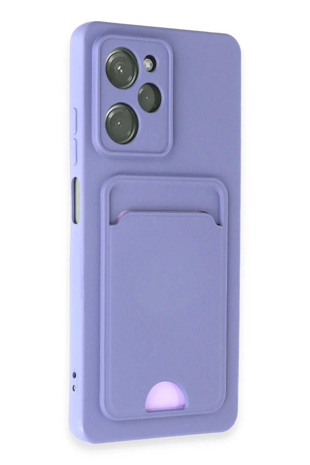 Mey İthalat® Poco X5 Pro 5G Kılıf Kelvin Kartvizitli Silikon - Lila