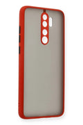 Mey İthalat® Redmi Note 8 Pro Kılıf Montreal Silikon Kapak - Kırmızı