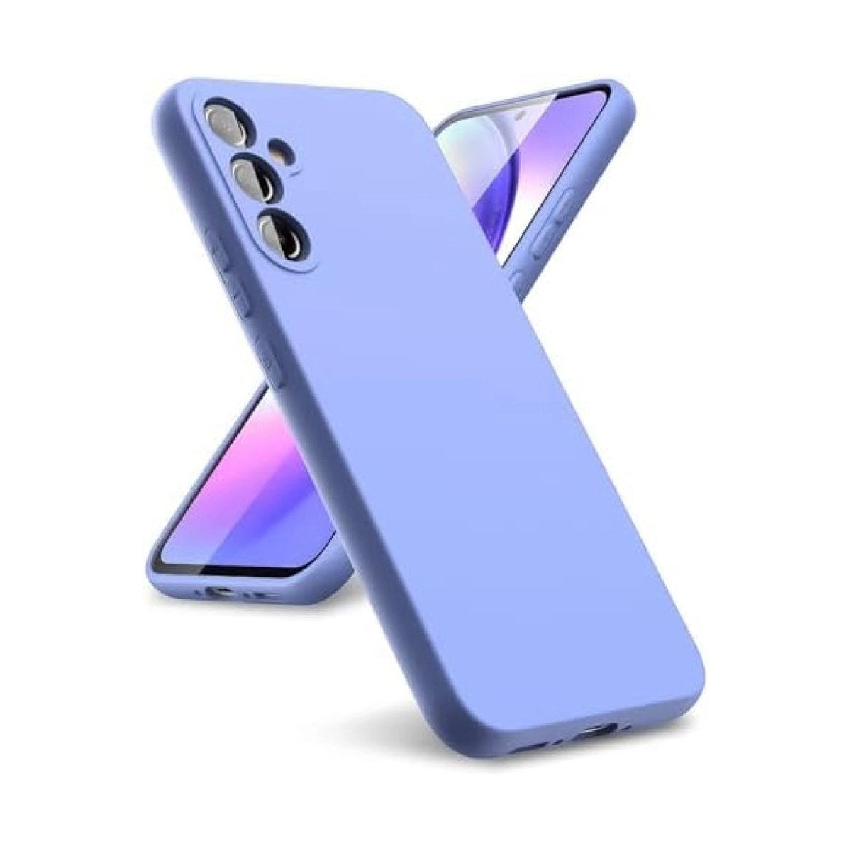 Mey İthalat® Samsung Galaxy A24 4G Kılıf First Silikon - Lila