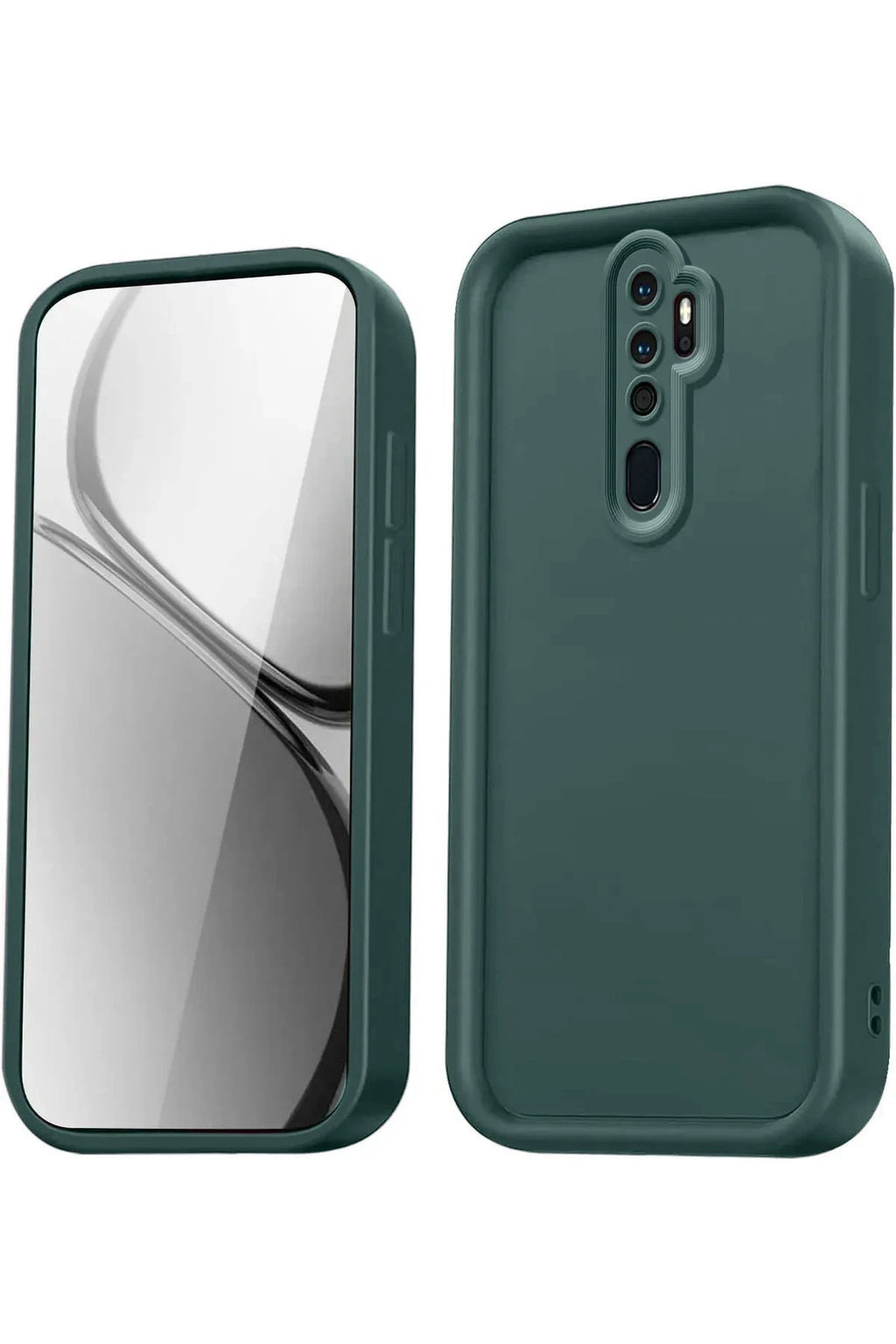 Mey İthalat® Redmi Note 8 Pro Kılıf Viera Silikon - Koyu Yeşil