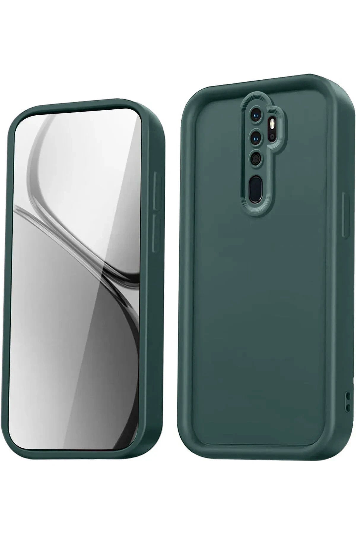Mey İthalat® Redmi Note 8 Pro Kılıf Viera Silikon - Koyu Yeşil