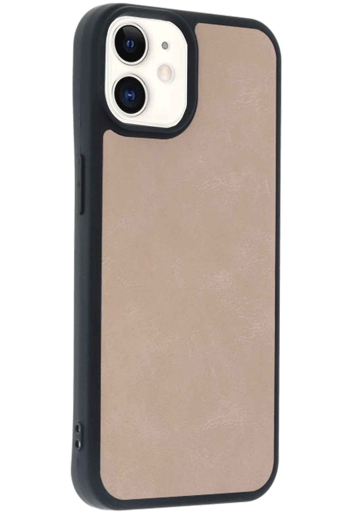 Mey İthalat® iPhone 11 Kılıf Aras Deri Kapak - Pudra
