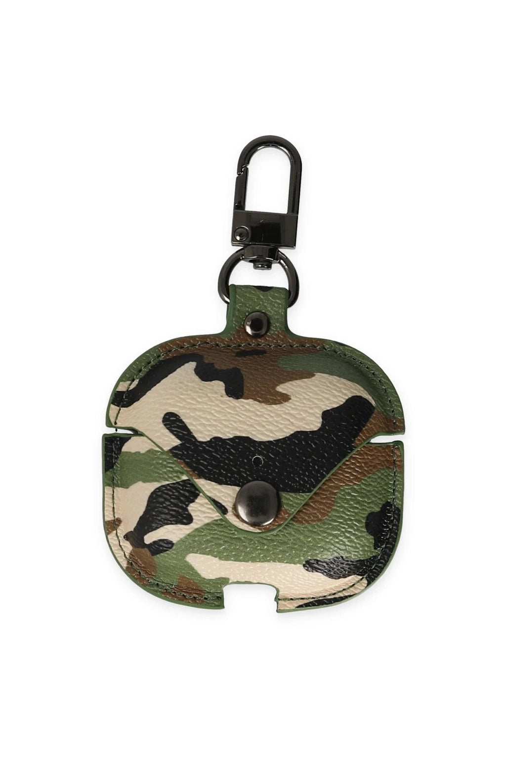 Mey İthalat® Airpods Pro 2 (2.nesil) Çanta Kamuflaj Deri Kılıf - Yeşil