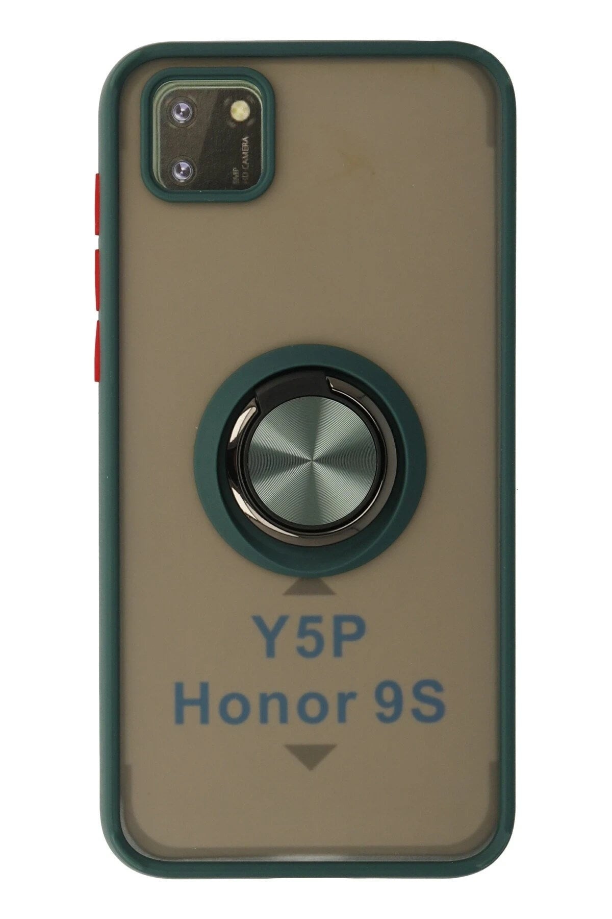 Mey İthalat® Huawei Y5P Kılıf Montreal Yüzüklü Silikon Kapak - Yeşil