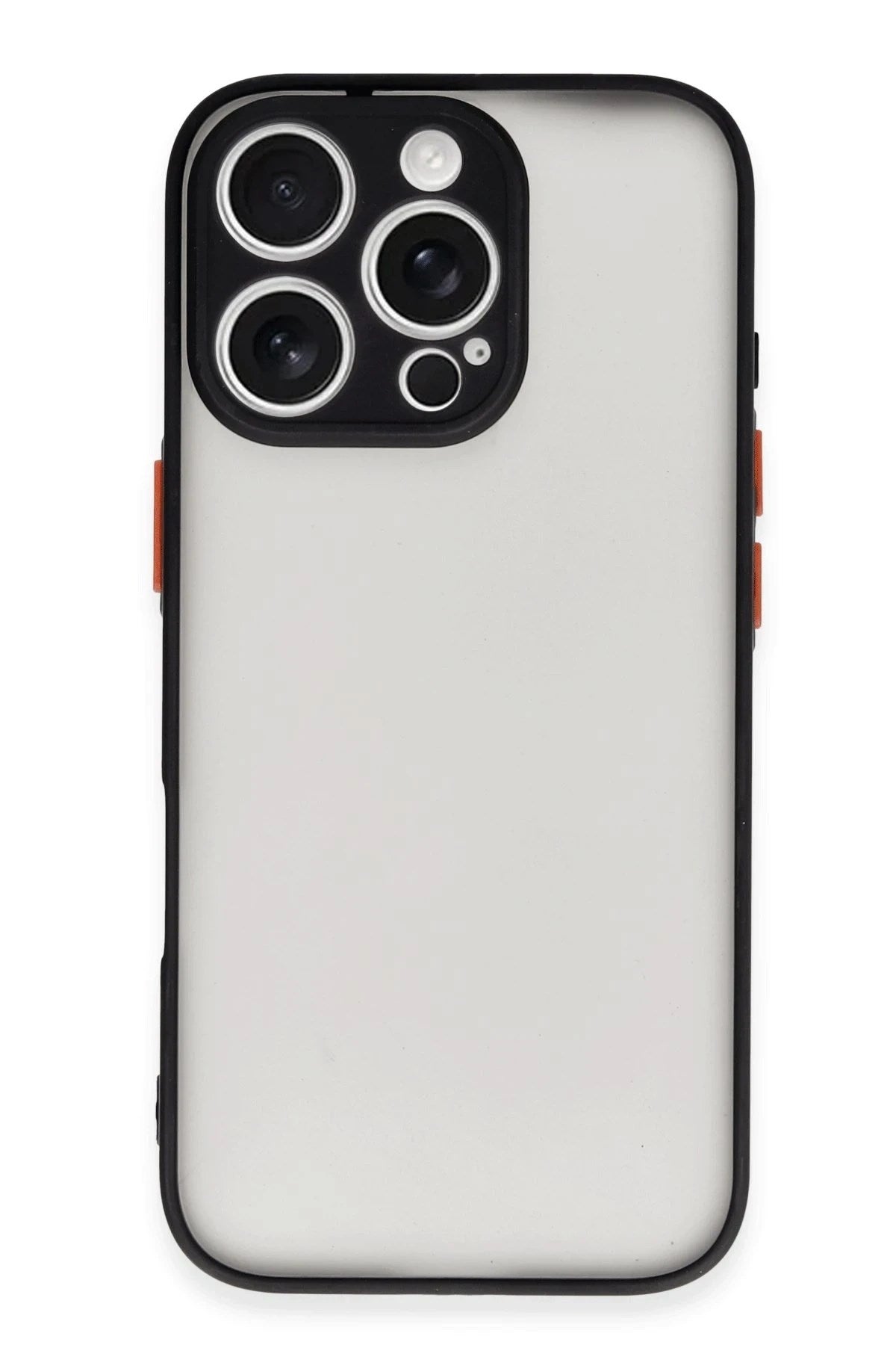 Mey İthalat® iPhone 16 Pro Max Kılıf Montreal Silikon Kapak - Siyah