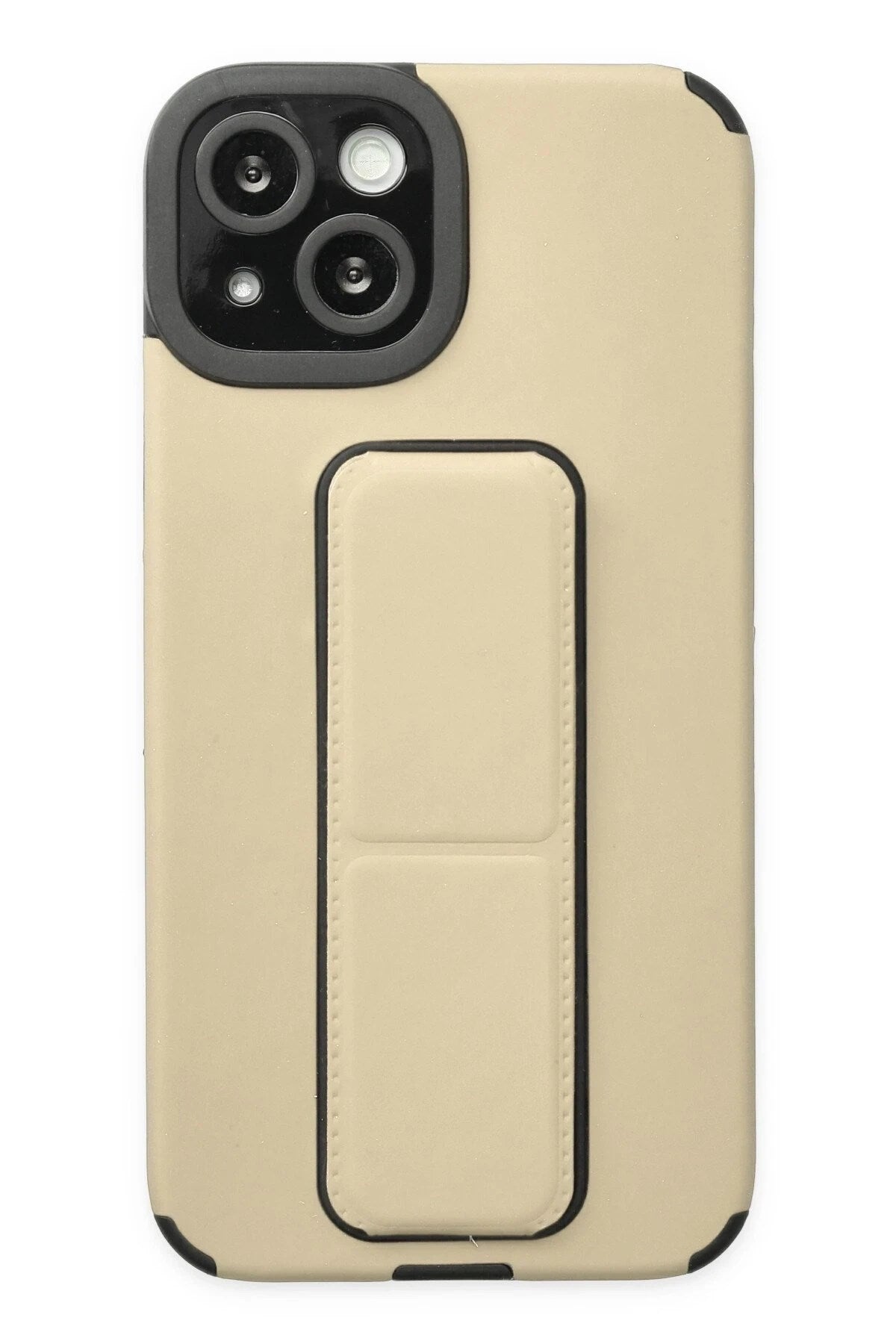 Mey İthalat® iPhone 14 Plus Kılıf Mega Standlı Silikon - Gold