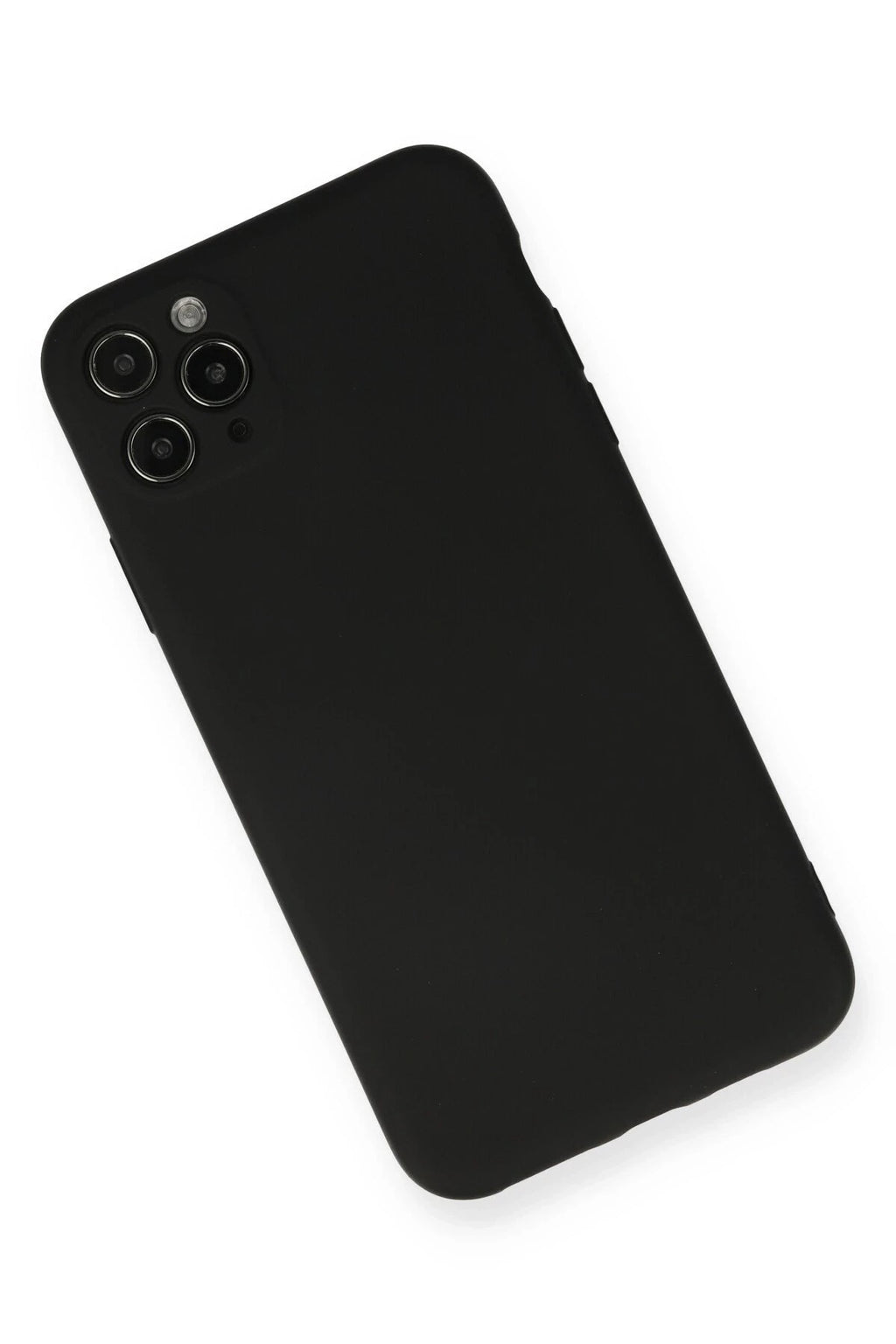 Mey İthalat® iPhone 11 Pro Max Kılıf Nano içi Kadife Silikon - Siyah