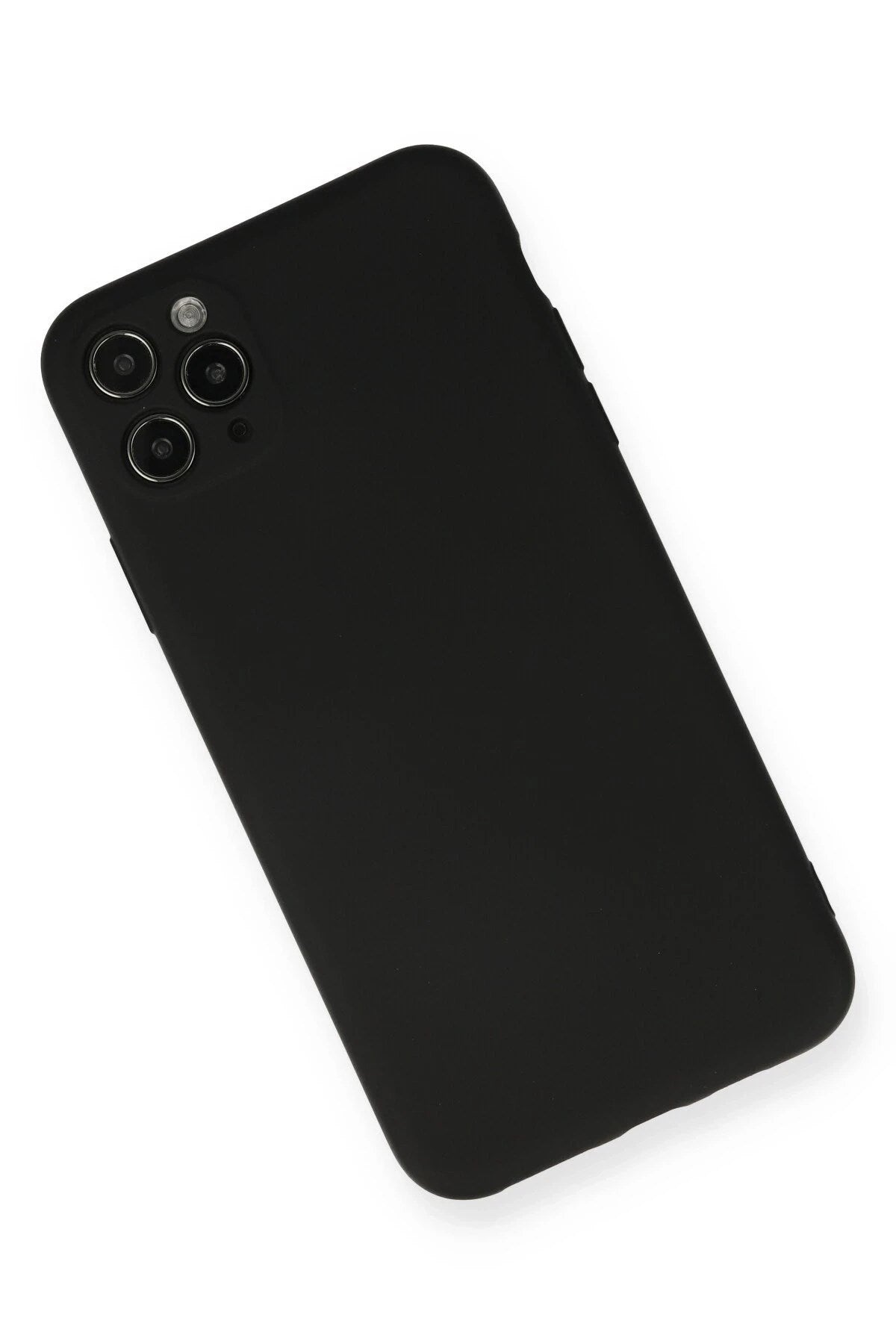 Mey İthalat® iPhone 11 Pro Max Kılıf Nano içi Kadife Silikon - Siyah