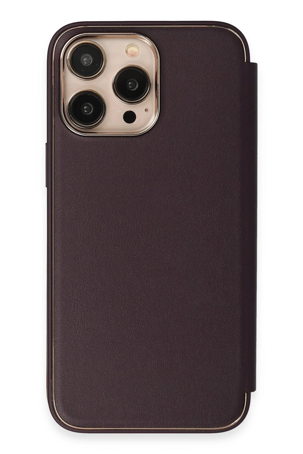 Mey İthalat® iPhone 13 Pro Kılıf Dolpin Kapaklı - Derin Mor
