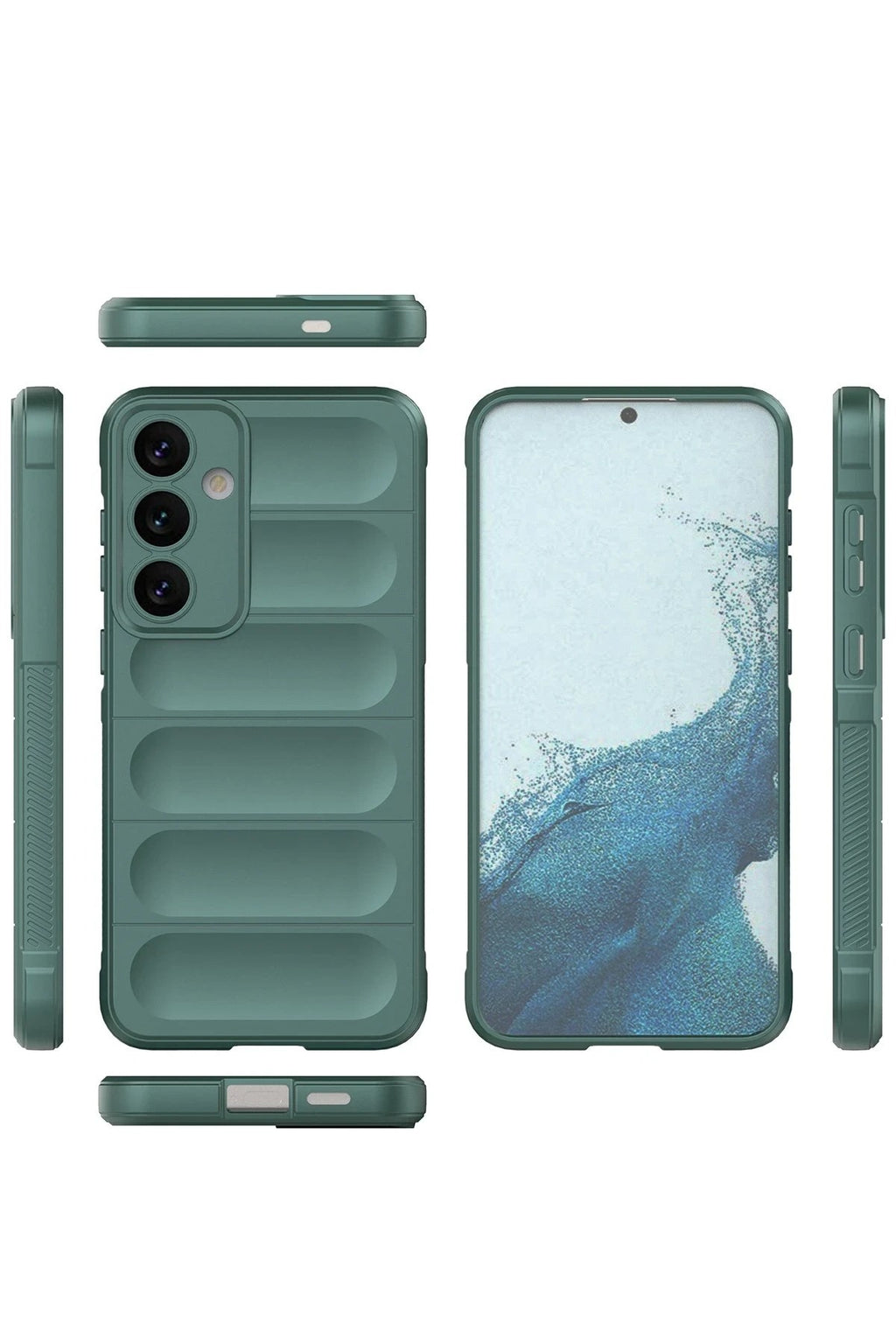 Mey İthalat® Samsung Galaxy S24 Kılıf Optimum Silikon - Koyu Yeşil