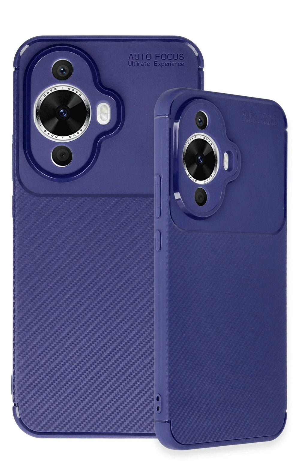 Mey İthalat® Huawei Nova 12S Kılıf Auto Focus Karbon Kapak - Lacivert
