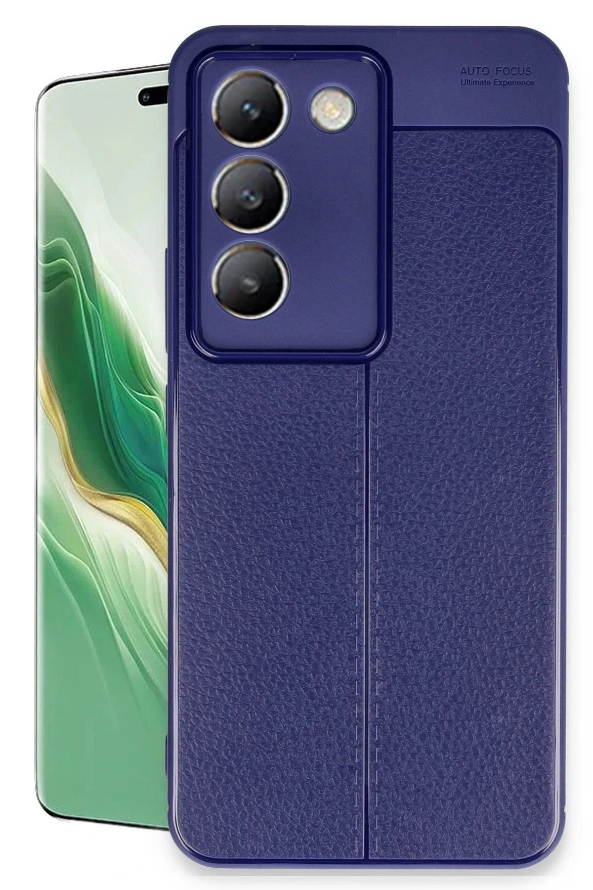 Mey İthalat® Vivo V30 Lite 4G Kılıf Auto Focus Kapak - Lacivert