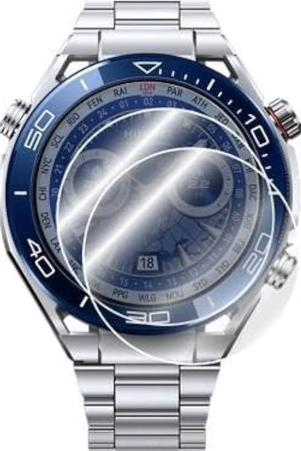 Mey İthalat® Huawei Watch Ultimate Polymer Nano Ekran Koruyucu - Şeffaf