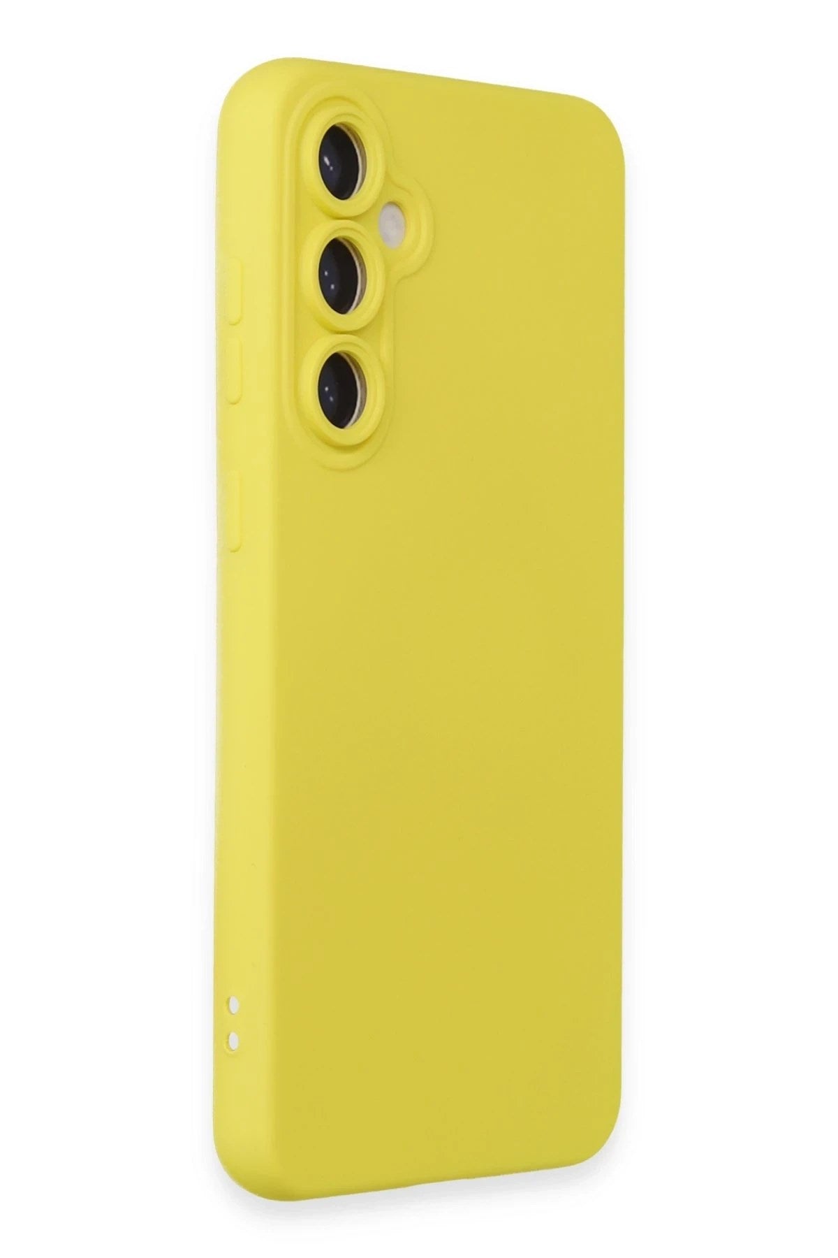 Mey İthalat® Samsung Galaxy S24 Kılıf Nano içi Kadife Silikon - Sarı