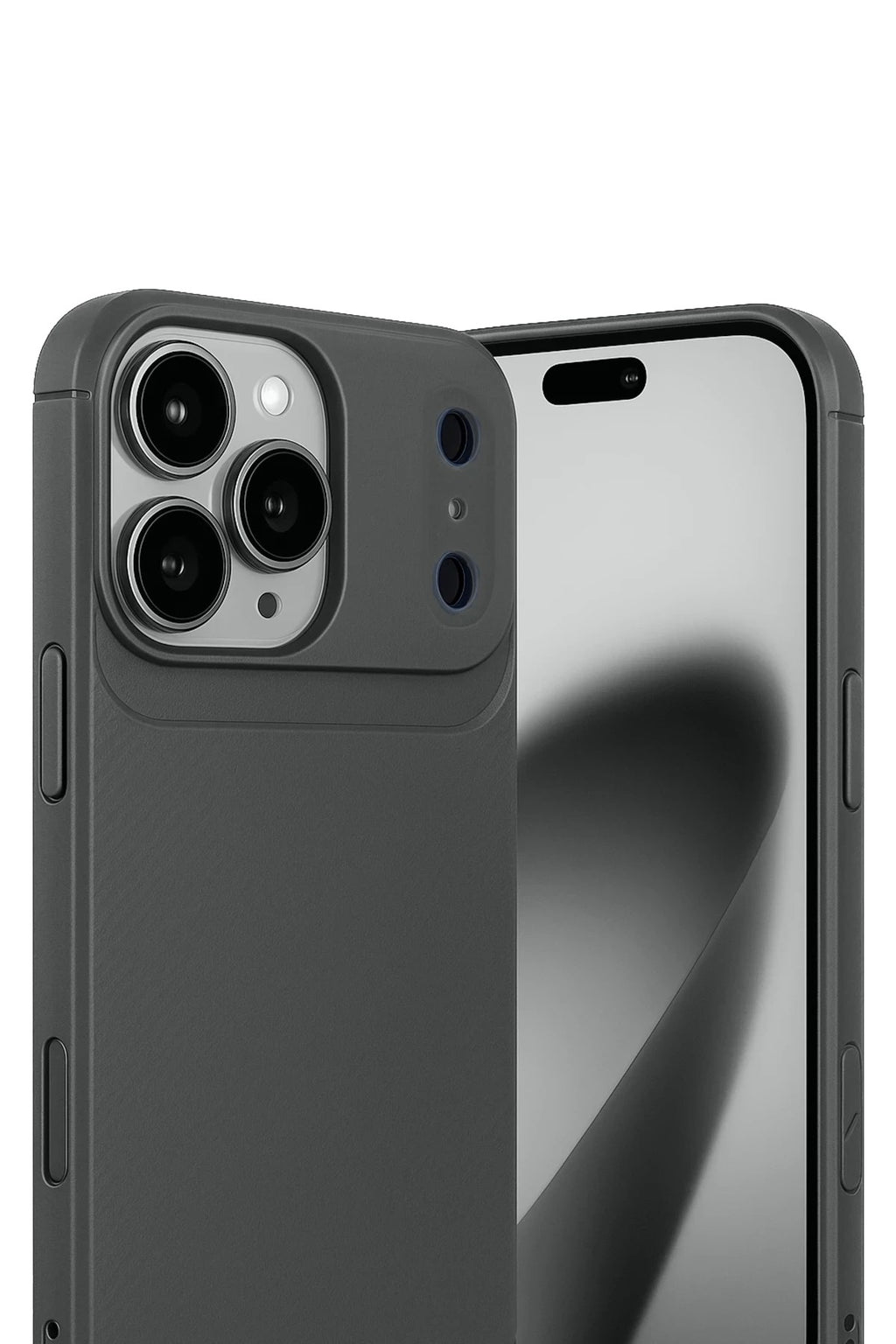 Mey İthalat® iPhone 17 Pro Max Auto Focus Karbon Kapak - Gri