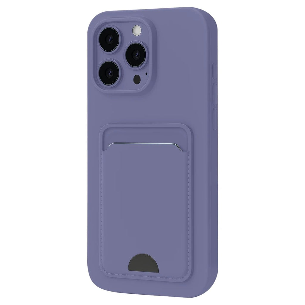 Mey İthalat® iPhone 16 Pro Kılıf Kelvin Kartvizitli Silikon - Lila
