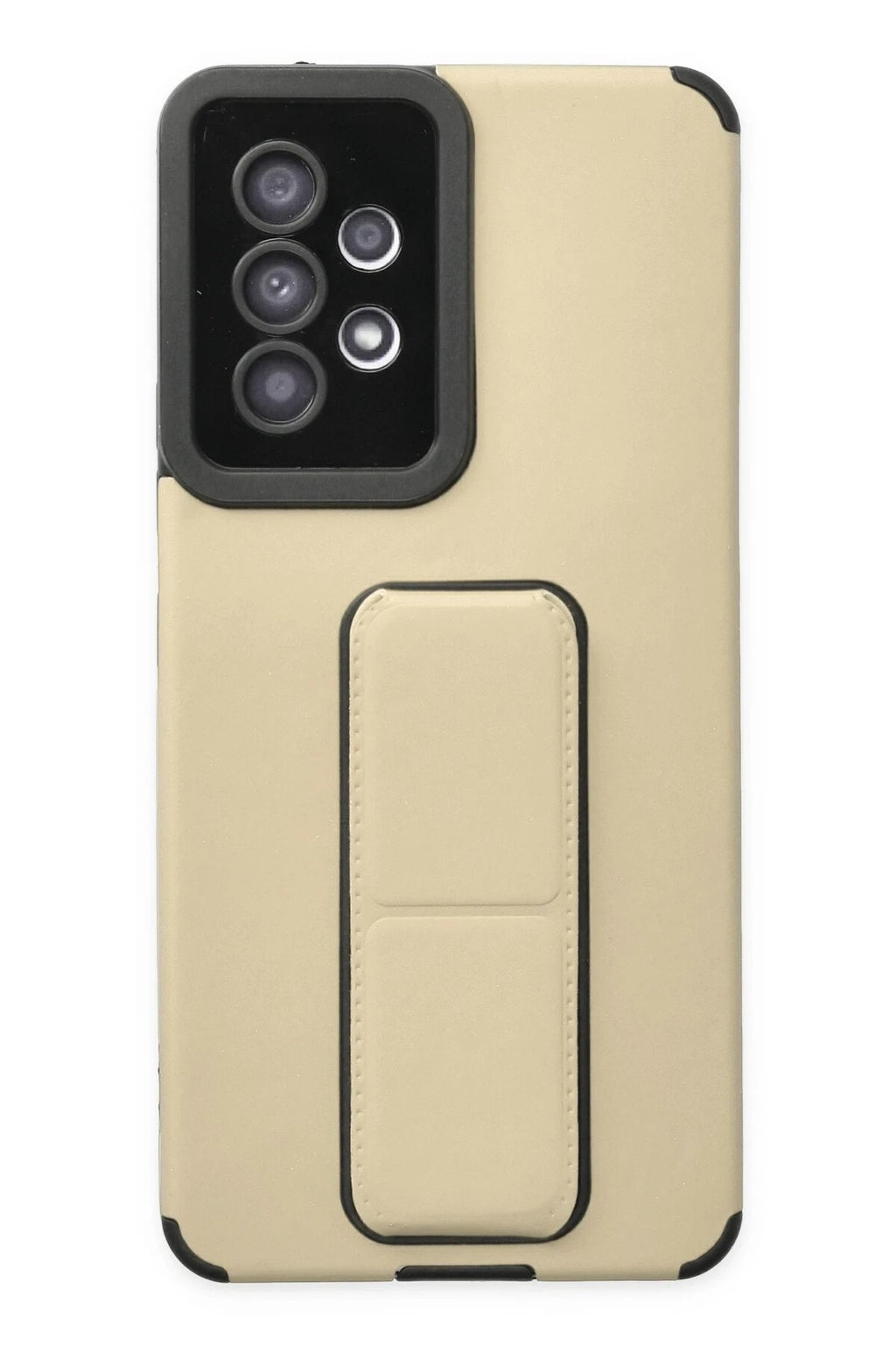 Mey İthalat® Samsung Galaxy A53 5G Kılıf Mega Standlı Silikon - Gold