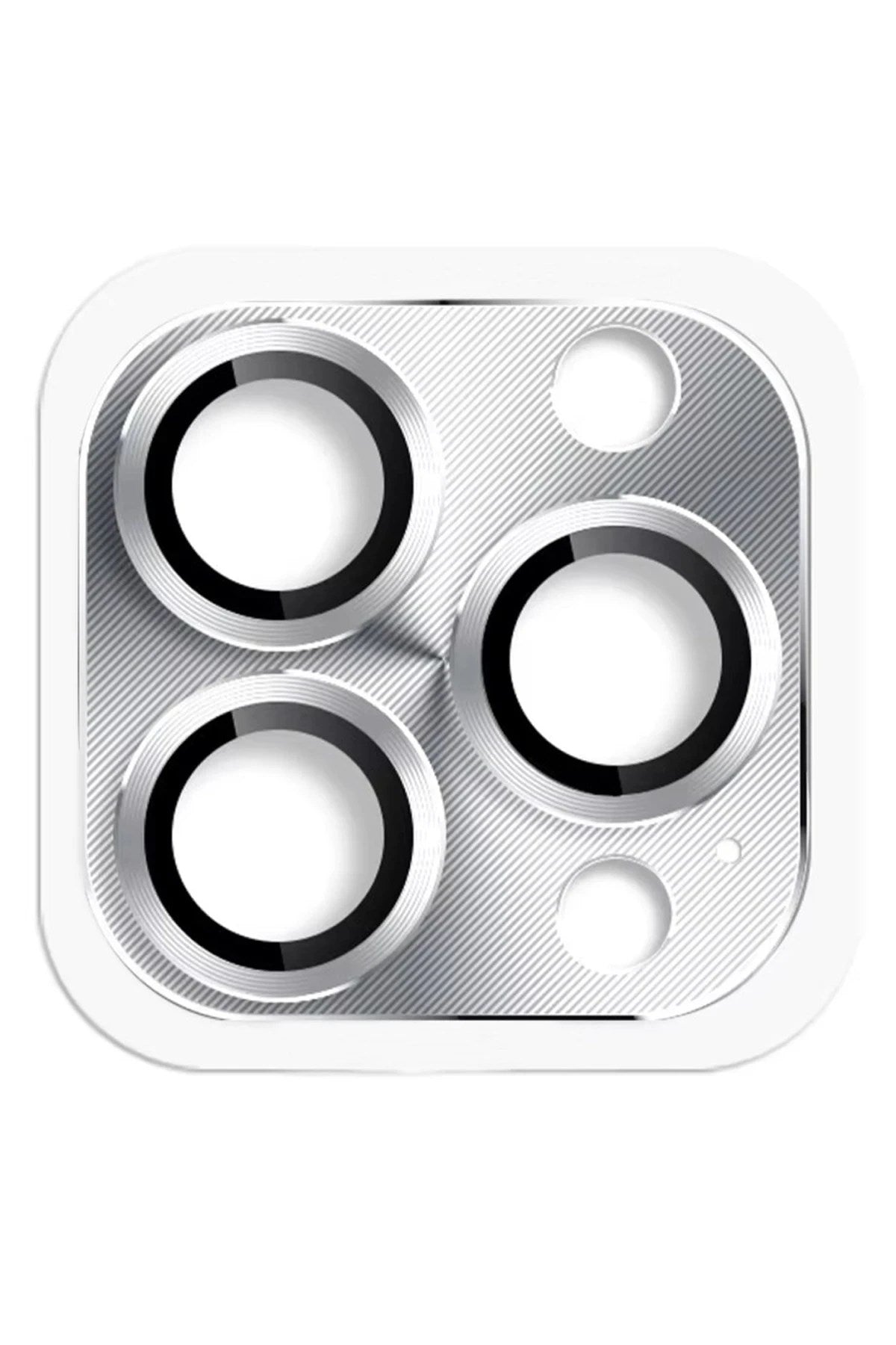 Mey İthalat® iPhone 16 Pro Max Pers Alüminyum Kamera Lens - Gümüş