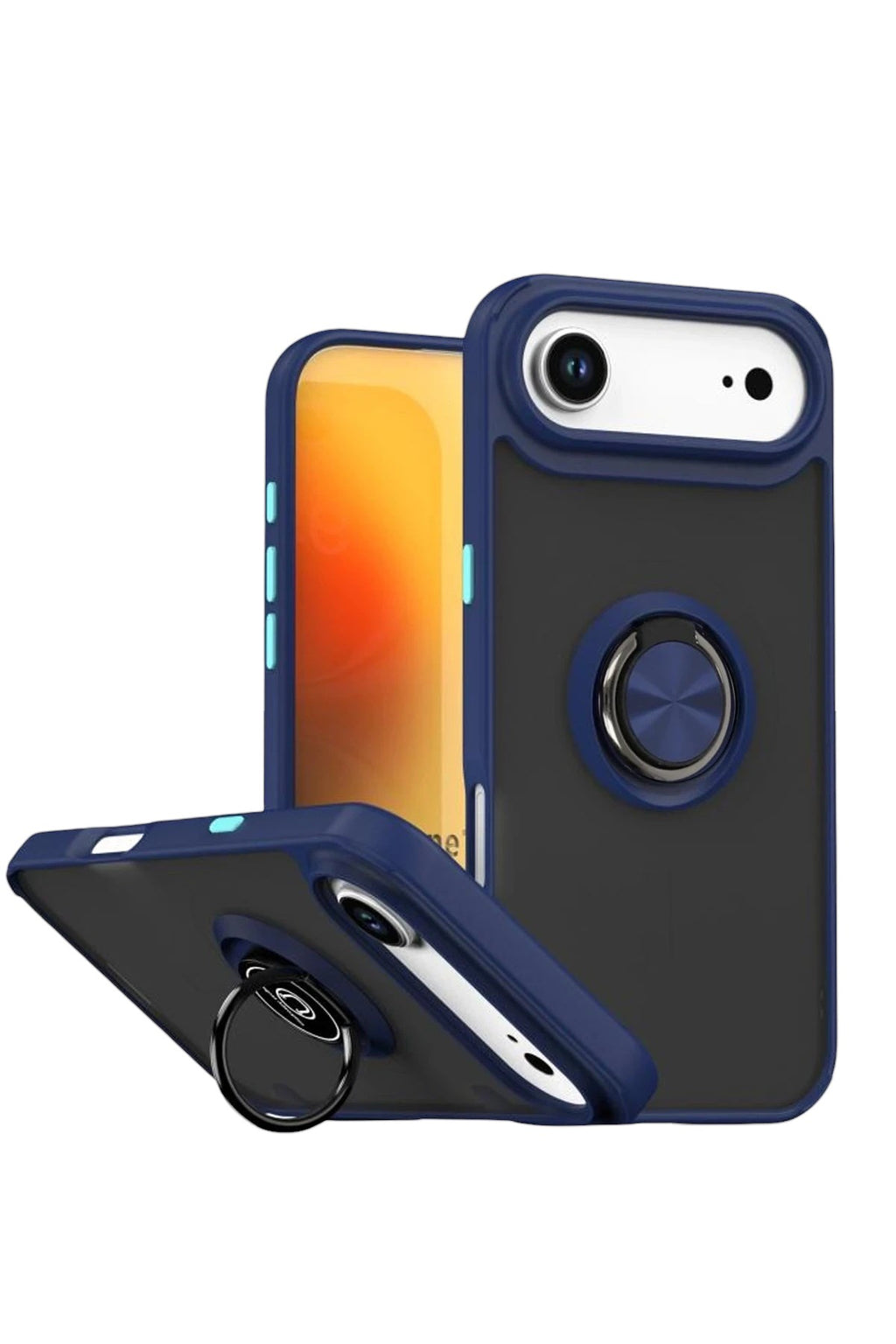 Mey İthalat® iPhone 17 Air Montreal Yüzüklü Silikon Kapak - Lacivert