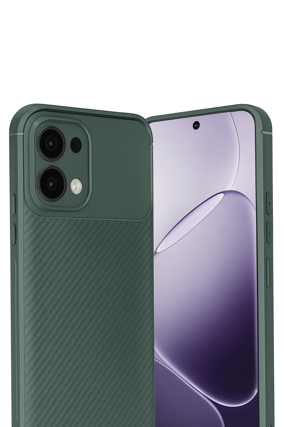 Mey İthalat® A6 Pro 4G Auto Focus Karbon Kapak - Koyu Yeşil