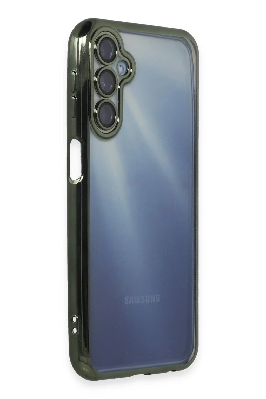 Mey İthalat® Samsung Galaxy A25 5G Kılıf Lensli Silikon - Yeşil