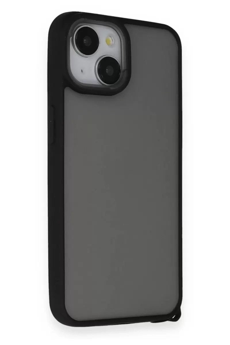Mey İthalat® iPhone 14 Kılıf Elegant Kapak - Siyah