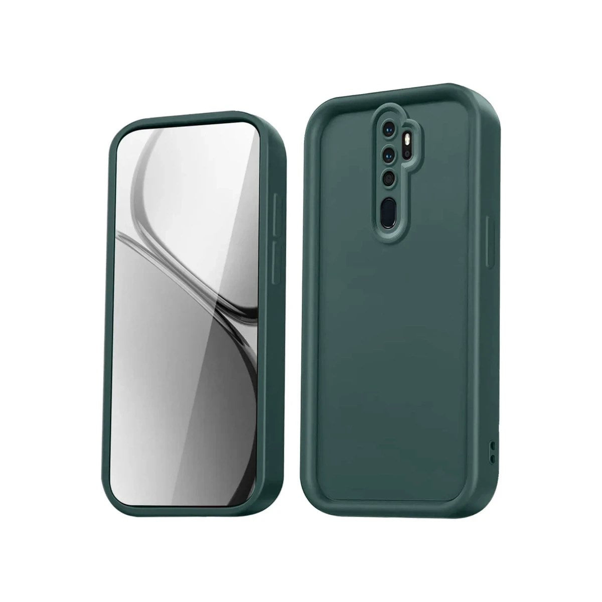 Mey İthalat® Redmi Note 8 Pro Kılıf Viera Silikon - Koyu Yeşil
