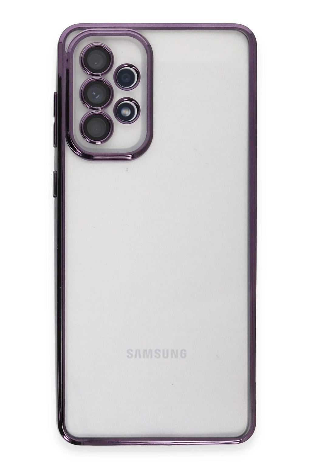 Mey İthalat® Samsung Galaxy A73 5G Kılıf Lensli Silikon - Mor