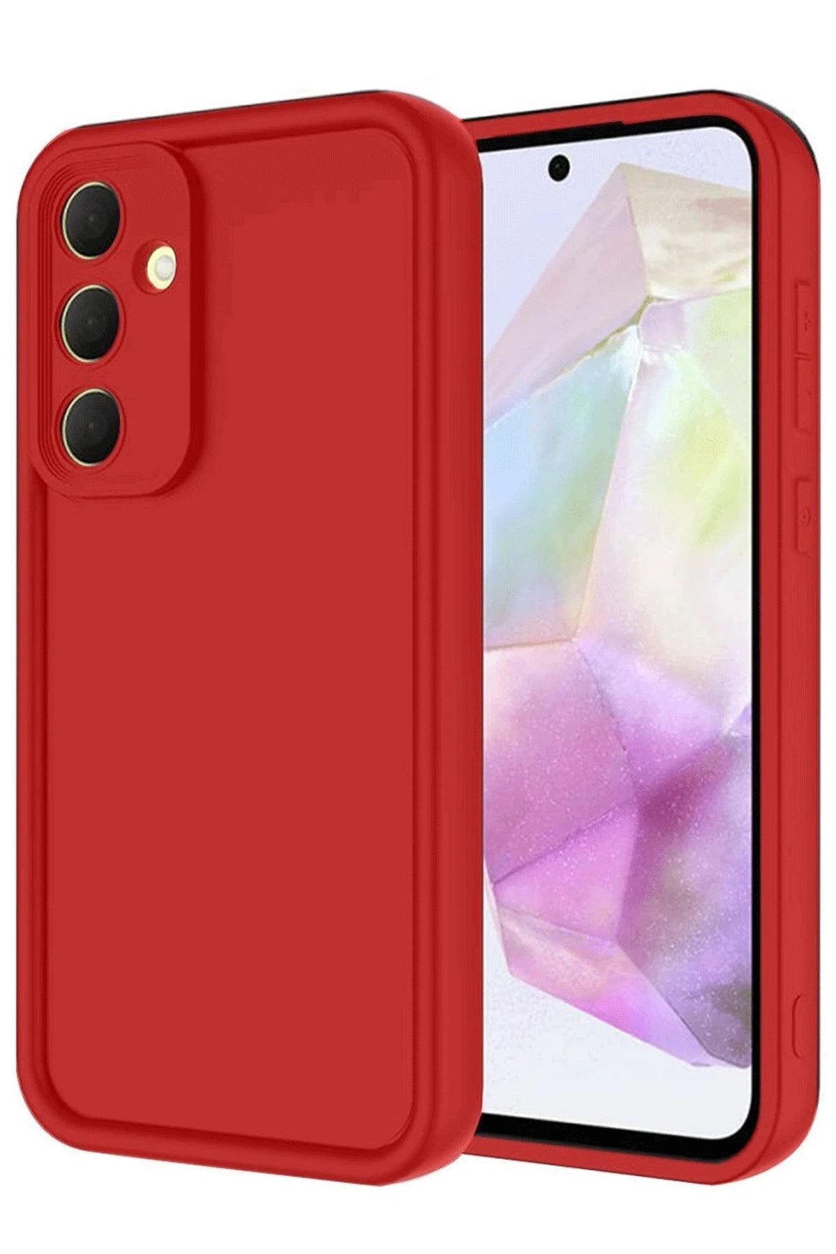 Mey İthalat® Samsung Galaxy A16 5G Kılıf Viera Silikon - Kırmızı