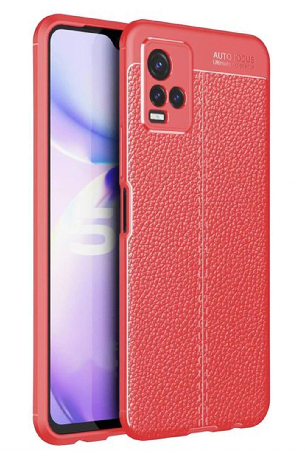 Mey İthalat® Vivo Y21S Kılıf Auto Focus Kapak - Kırmızı