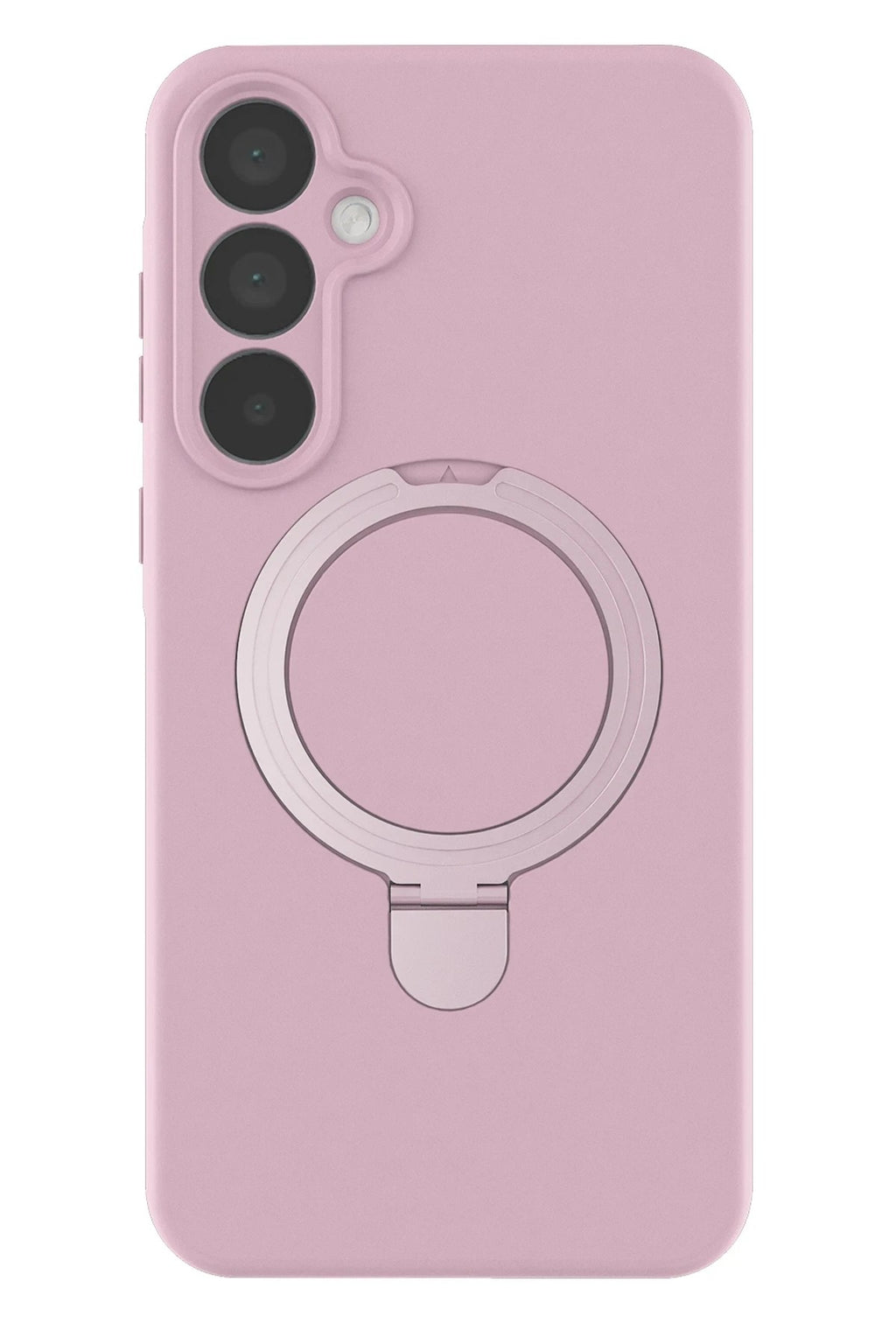 Mey İthalat® Samsung Galaxy A35 5G Regal Magsafe Standlı Kapak - Açık Pembe