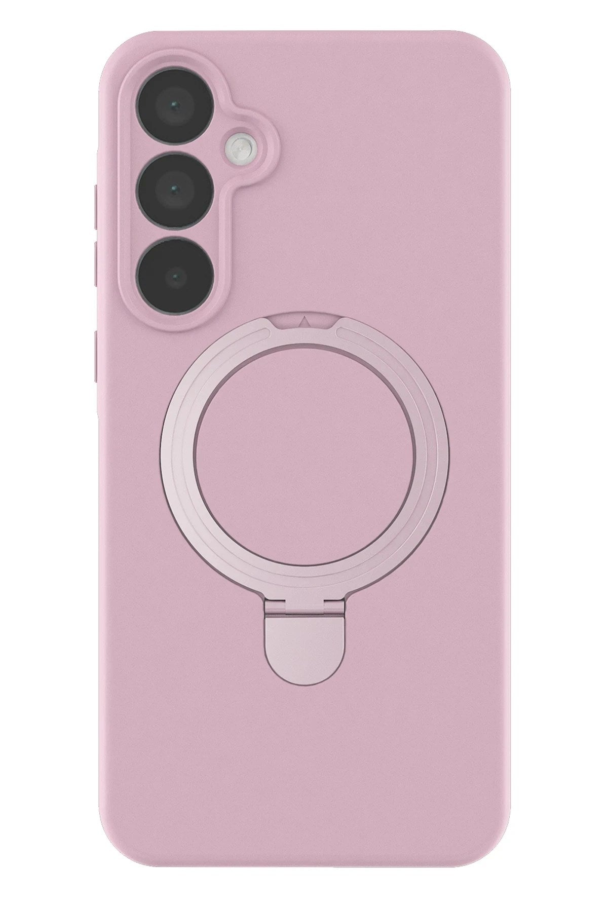 Mey İthalat® Samsung Galaxy A35 5G Regal Magsafe Standlı Kapak - Açık Pembe