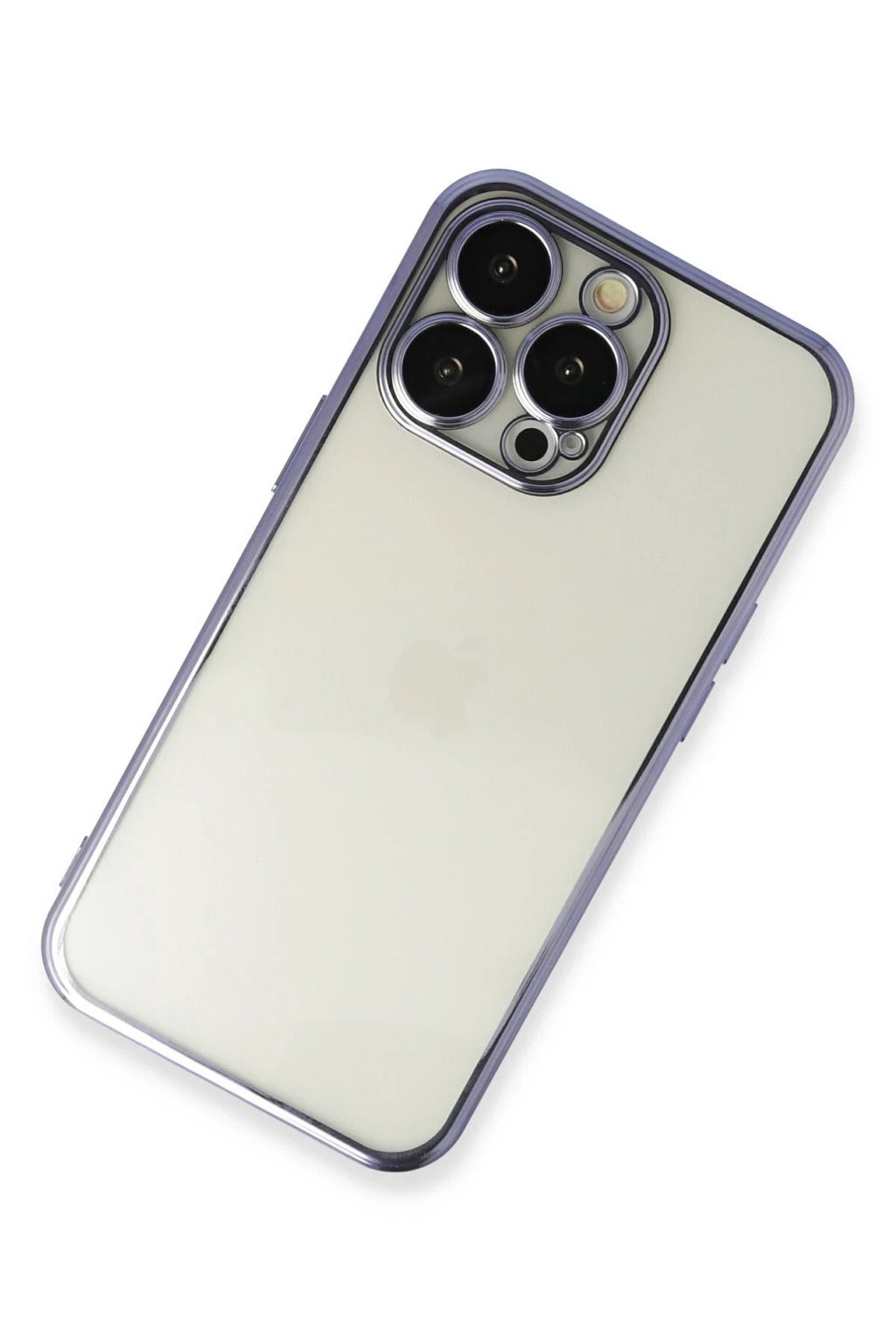 Mey İthalat® iPhone 14 Pro Kılıf Lensli Silikon - Mor