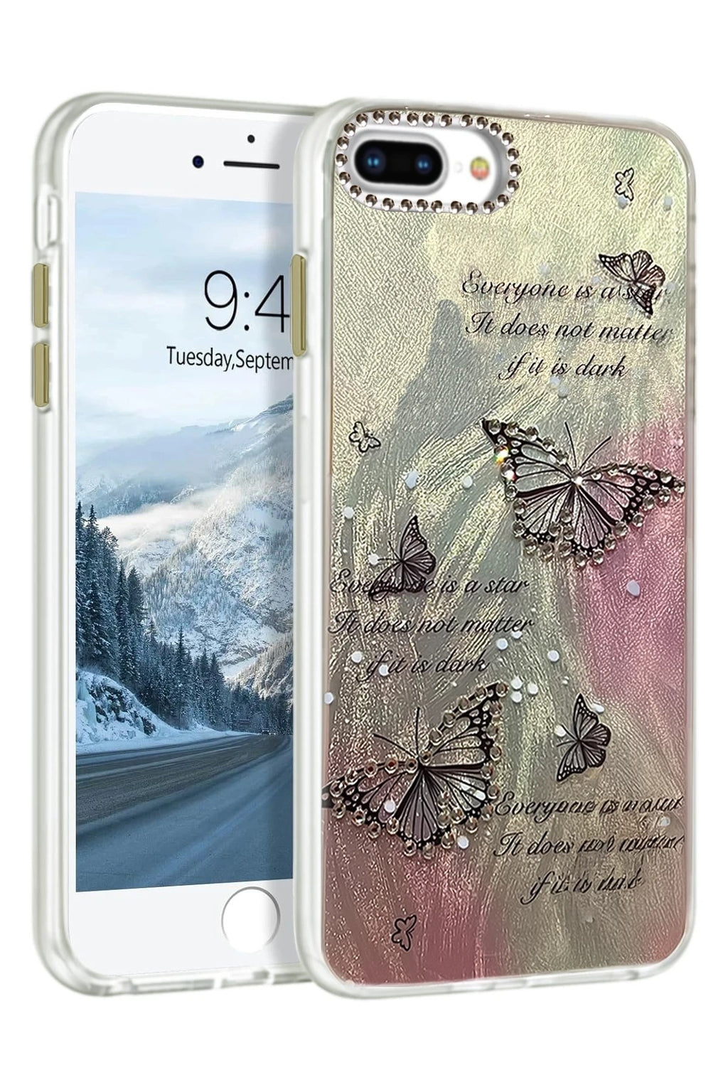 Mey İthalat® iPhone 7 Plus Kılıf Blade Aynalı Desenli Kapak - Desen 6