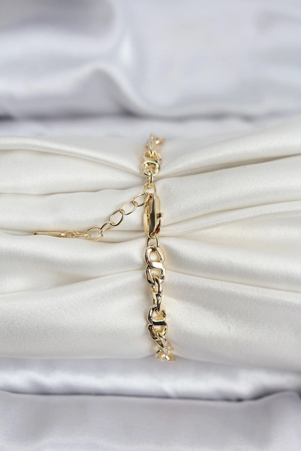 Mey İthalat® 14K Gold Renk Kaplama Zincir Model CM Kadın Bileklik
