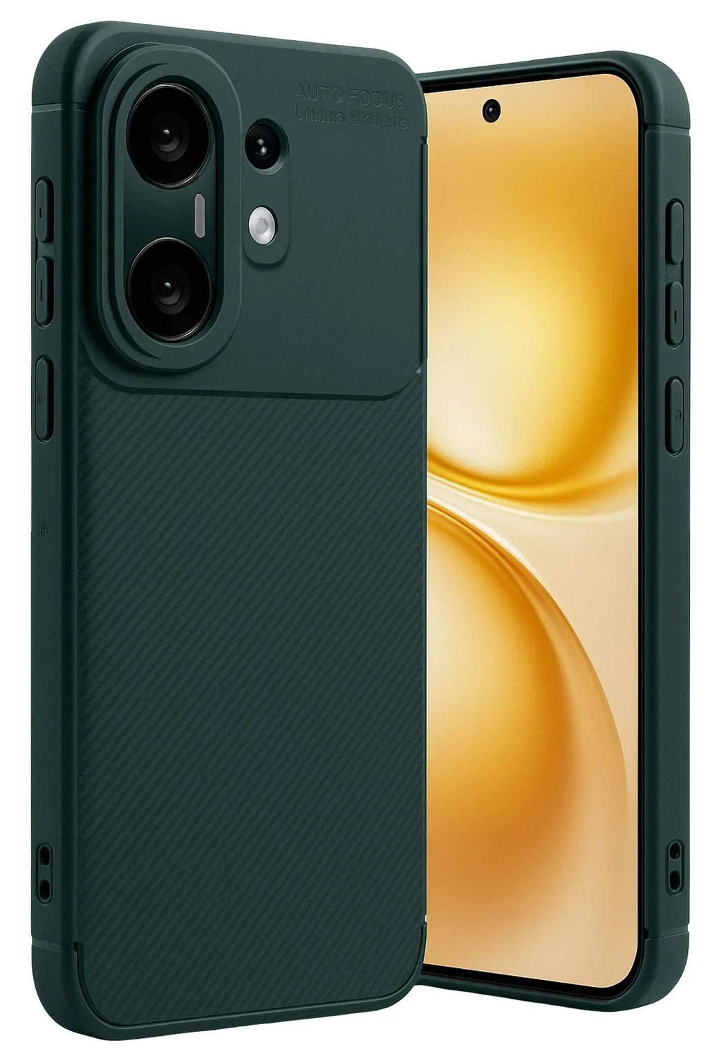Mey İthalat® Vivo X200 FE Auto Focus Karbon Kapak - Koyu Yeşil