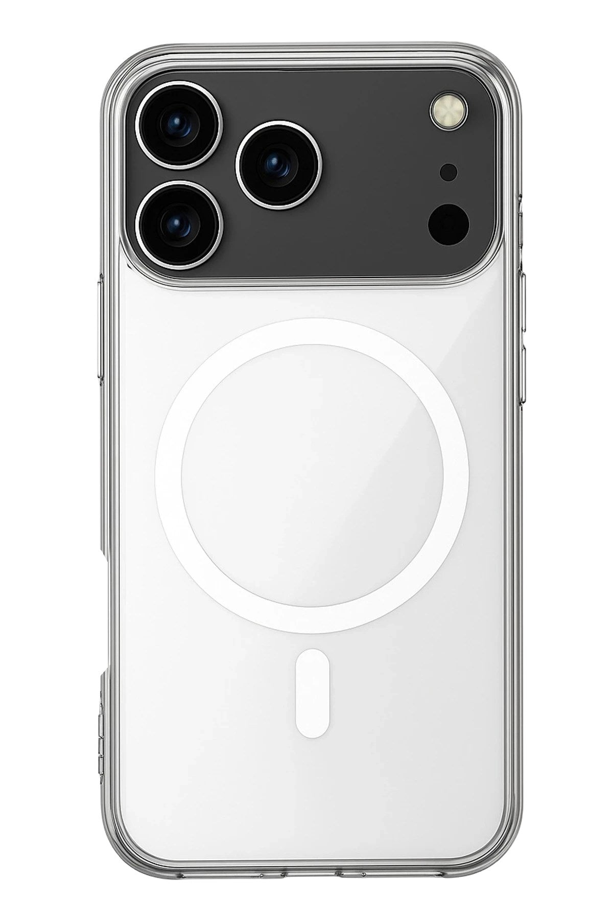 Mey İthalat® iPhone 17 Pro Max Kılıf Magneticsafe Şeffaf Silikon - Şeffaf