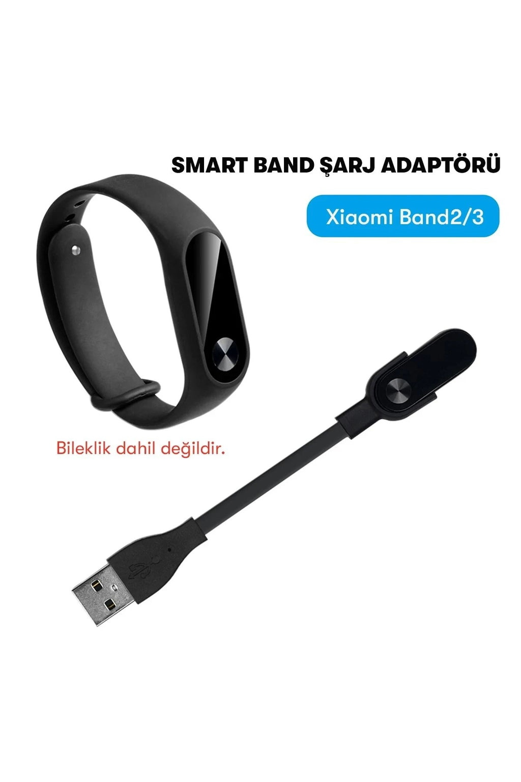 Mey İthalat® MC03 Şarj Adaptörü Mi Band 2/3