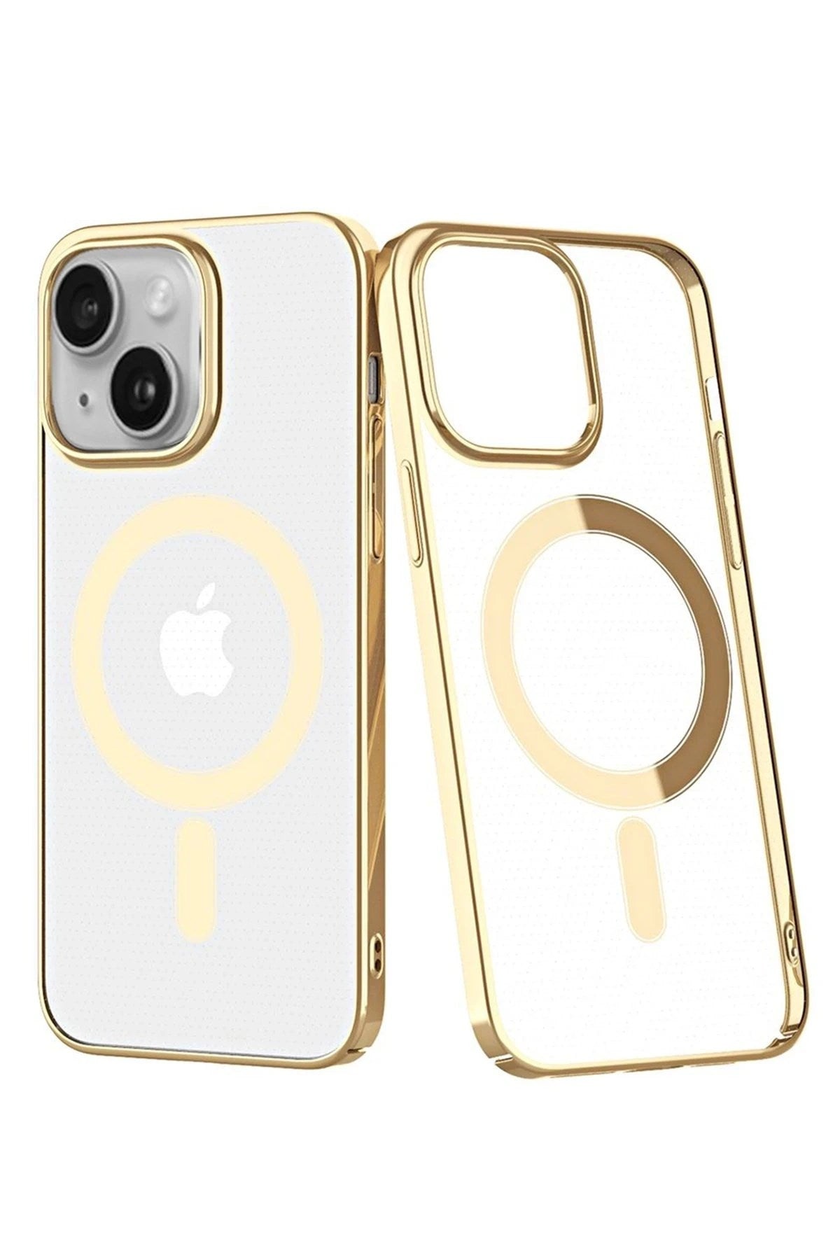 Mey İthalat® iPhone 14 Plus Kılıf Element Magneticsafe Sert Kapak - Gold