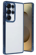 Mey İthalat® Samsung Galaxy S25 Ultra Kılıf Lensli Silikon - Lacivert