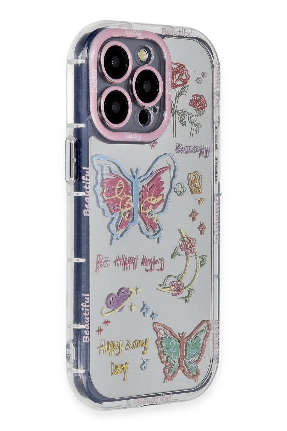Mey İthalat® iPhone 15 Pro Max Kılıf Reflexion Desenli Kapak - Desen 8