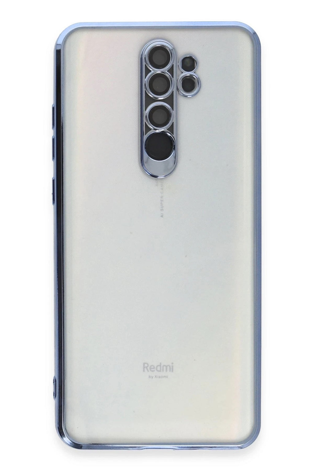 Mey İthalat® Redmi Note 8 Pro Kılıf Lensli Silikon - Açık Mavi