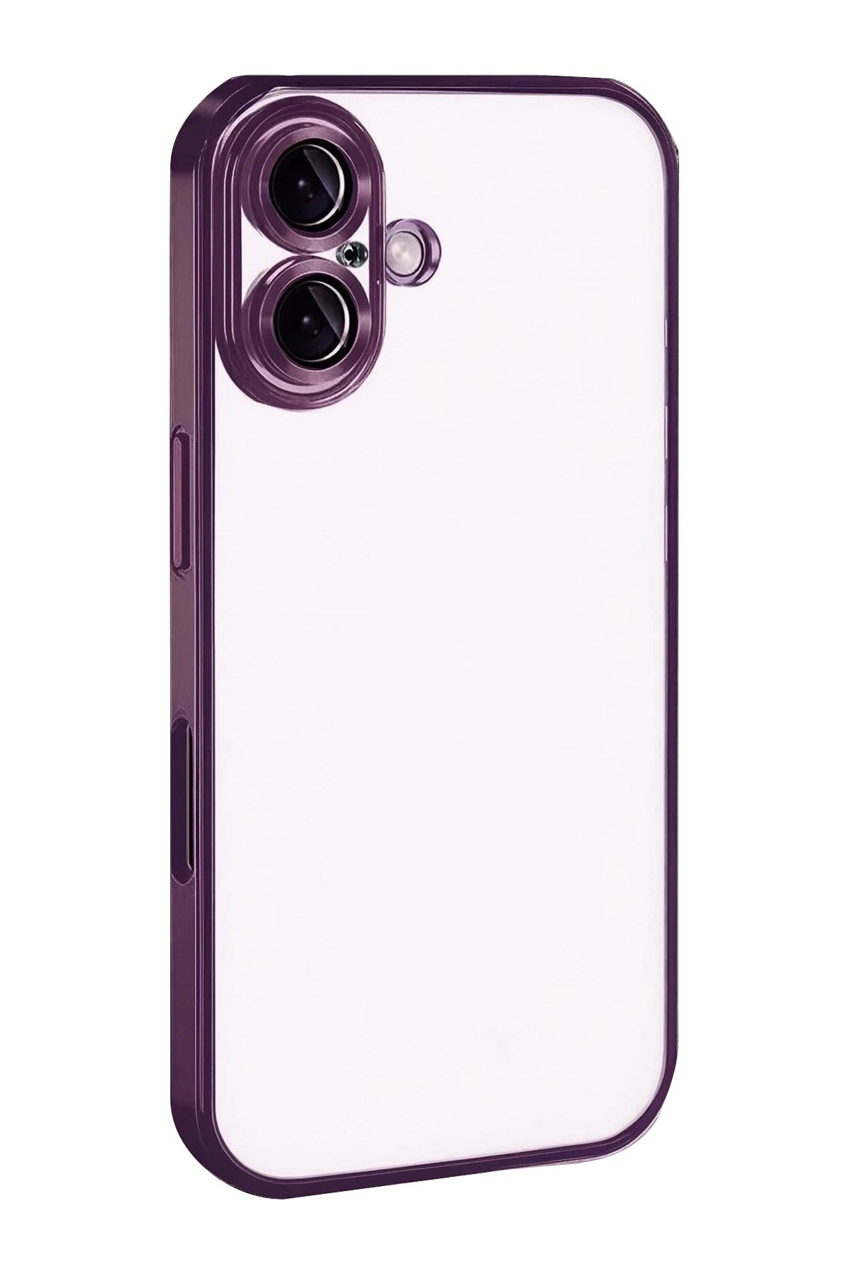 Mey İthalat® iPhone 17 Lensli Silikon - Açık Mor