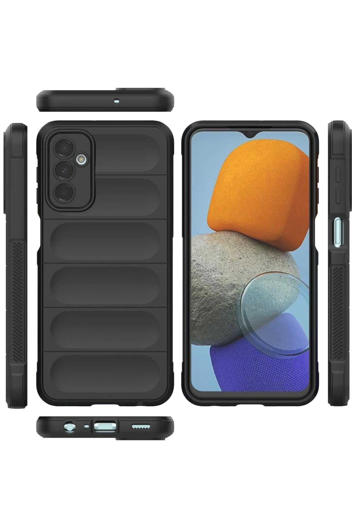 Mey İthalat® Samsung Galaxy M23 Kılıf Optimum Silikon - Siyah