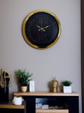 Elite Luxury Gold 40 Cm Metal Duvar Saati