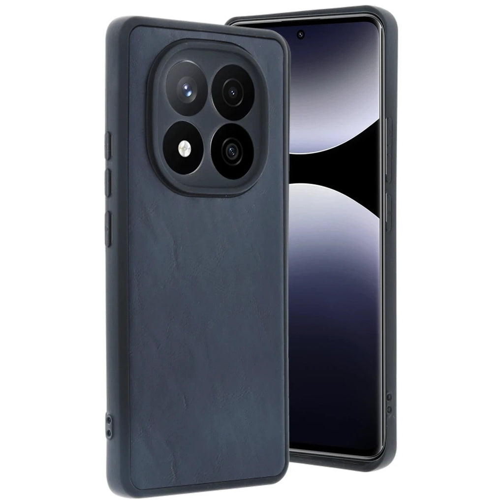 Mey İthalat® Redmi Note 14 Pro 5G Kılıf Aras Deri Kapak - Lacivert