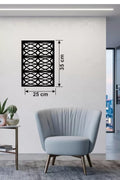 Mey İthalat® Selçuklu Yıldızı Temalı Ahşap Duvar Tablosu - 25x35 cm Lazer Kesim Dekoratif Pano